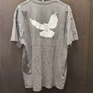 Men’s ALL Gym Pump Cover Gray Graphic T-Shirt